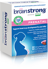BrainStrong Prenatal Multivitamin and DHA Supplement